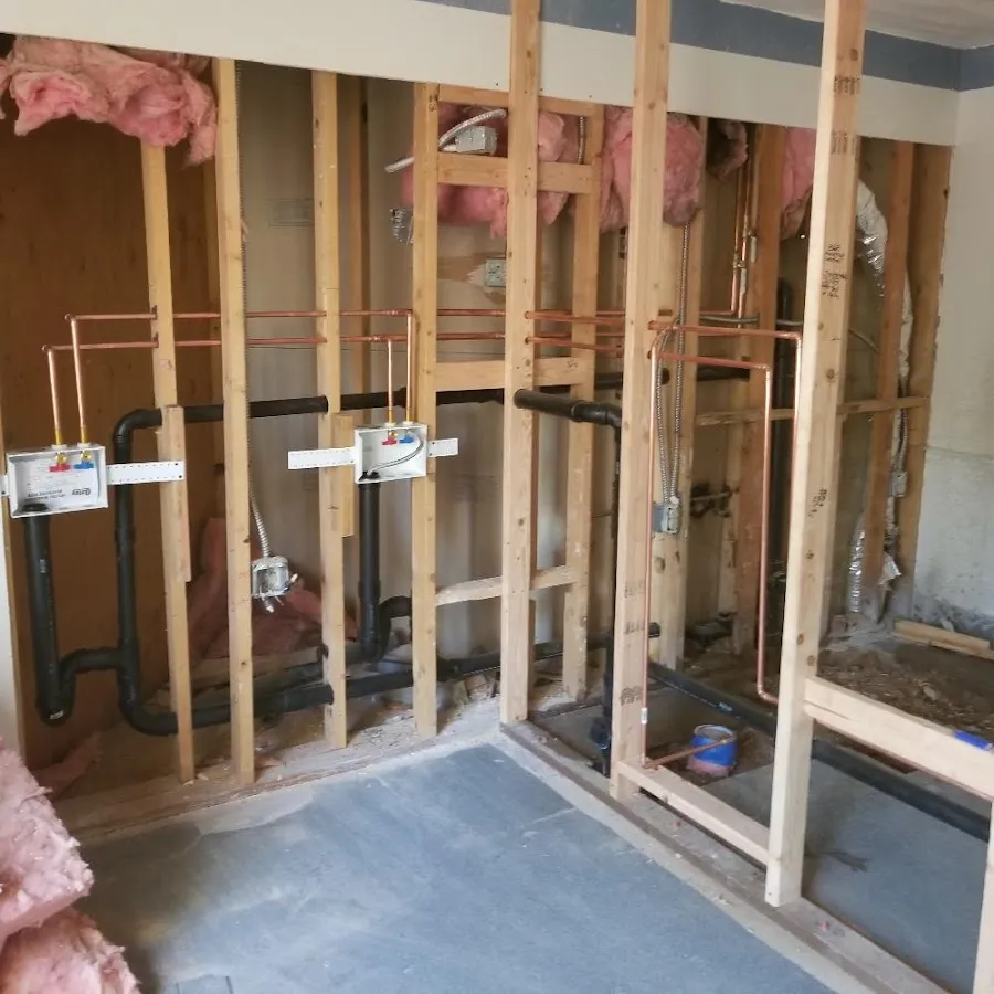 Copper pipe rough-in and plumbing installation in Croton-on-Hudson